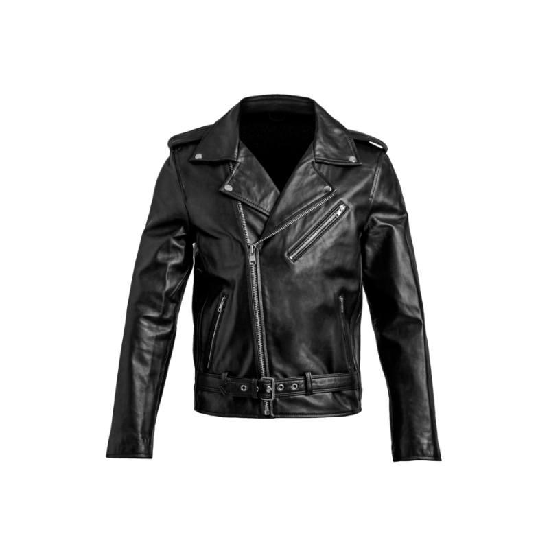 Klassische Lederjacke